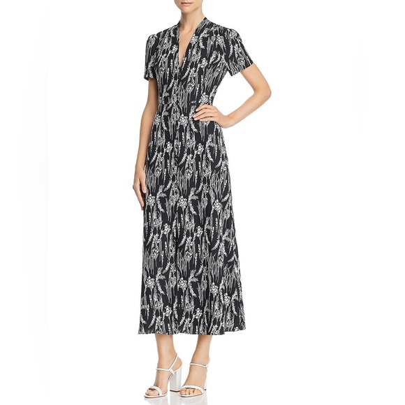Equipment Gaetan Short Sleeve Maxi Dress 6 - Picture 1 of 15